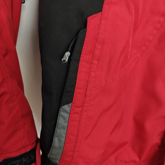 Spyder Ski Snowboard Jacket Mens Small Red Black Entrant Dermizax Hood Vintage - Picture 5 of 16